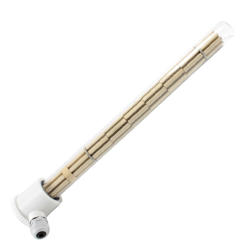 Колбовый погружной нагреватель КПН L=1250, 1.6 кВт, 380 В, кварцевое стекло